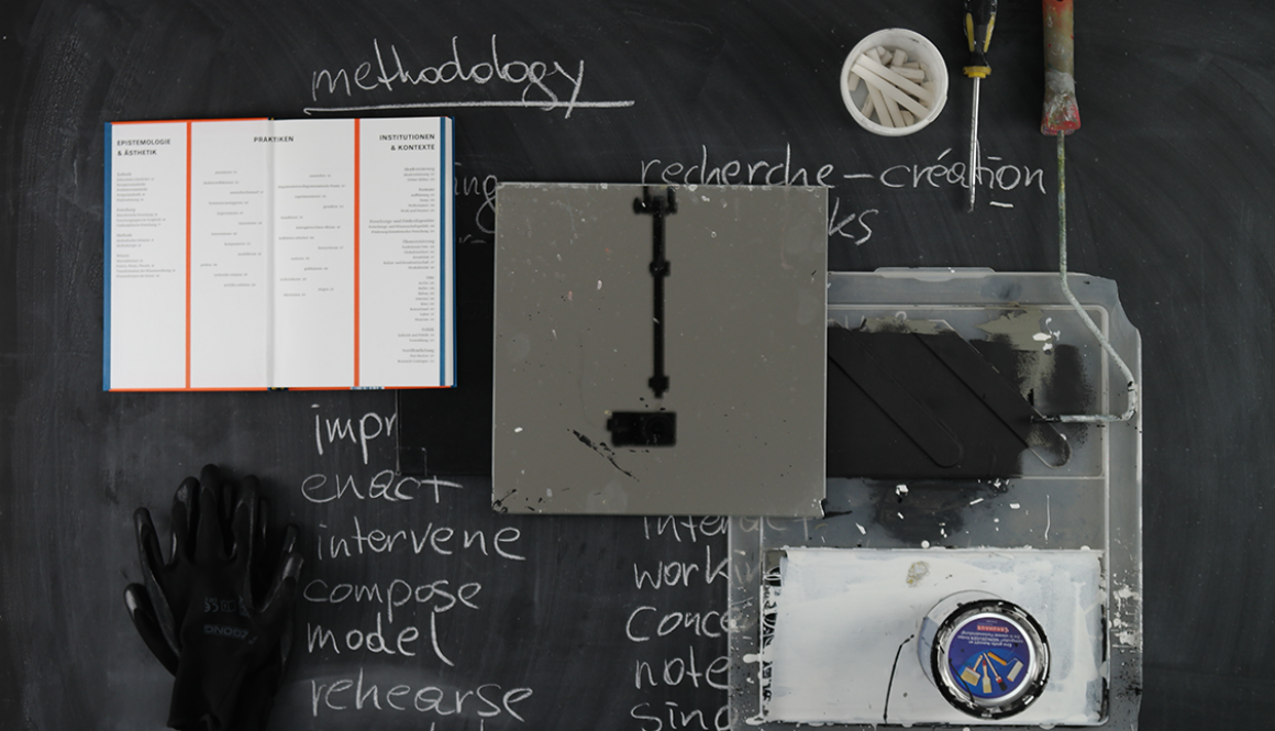 Workshop and collaborative exhibition process Periphrasis (for a ditto, ditto device)